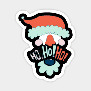 Ho Ho Ho - Santa's Face Magnet