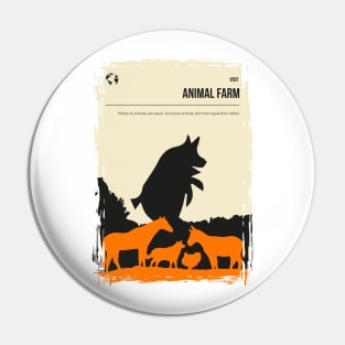 Visit The Animal Farm Vintage Book Cover Poster Pin