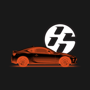 GT86 Body Black Orange T-Shirt