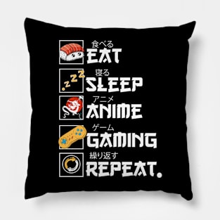 Cool Anime Gaming For Men Women Kids Kawaii Otaku Gamers Tee Pillow