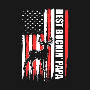 Best Buckin’ Papa Hunting Lover Father's Day T-Shirt