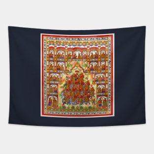 Indian Folk Art, Phad painting, Award winning artwork Tapestry