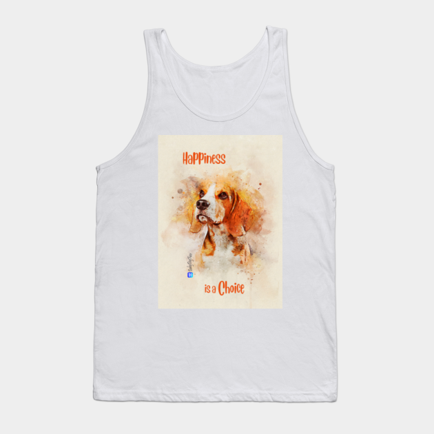 Happiness is a Choise - Beagle Dog - Tank Top