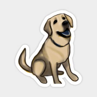 Cute Labrador Retriever Drawing Magnet