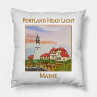 Portland Head Lighthouse, Cape Elizabeth, Maine Pillow