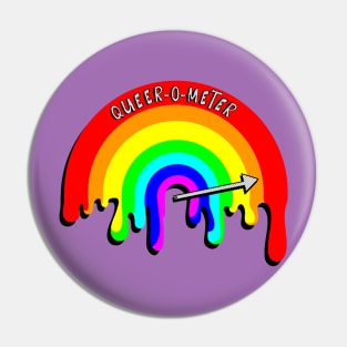 Queer-O-Meter Pin