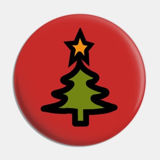 Simple Christmas Tree Pin