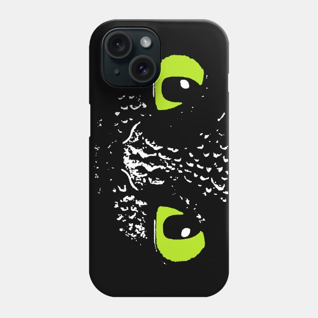 how to train your dragon (toothless up close) Phone Case by Moonsong