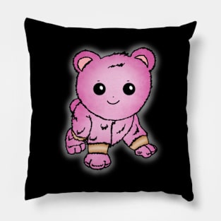 Cute Pink Baby Bear Pillow