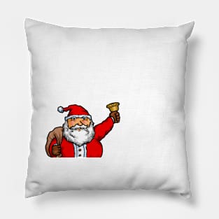 Santa Claus. Merry Chistmas holiday celebration. Pillow