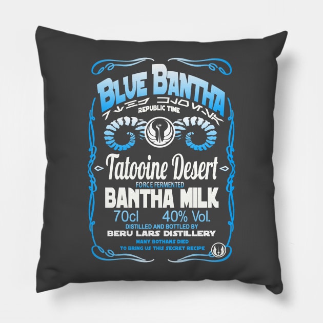 Blue Bantha Pillow by outlawalien