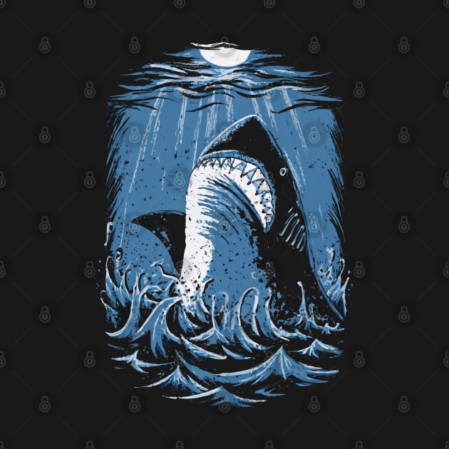 Ruler of the Depths, Shark by InspiraPrints