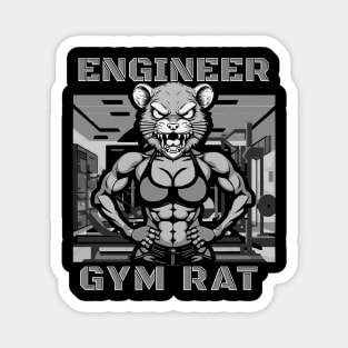 Engineer gym rat female Magnet