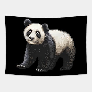 Panda in Pixel Form Tapestry