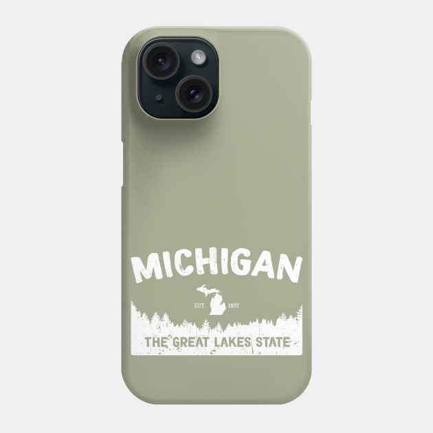 Michigan, The Great Lakes State Phone Case by GreatLakesLocals