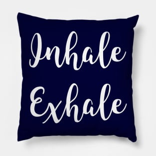 Inhale Exhale Yoga Gift Pillow