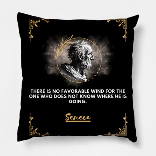 Seneca: the philosopher who helps you find your direction Pillow