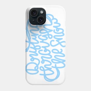 Drifting Through The Snow (Light Blue) Phone Case