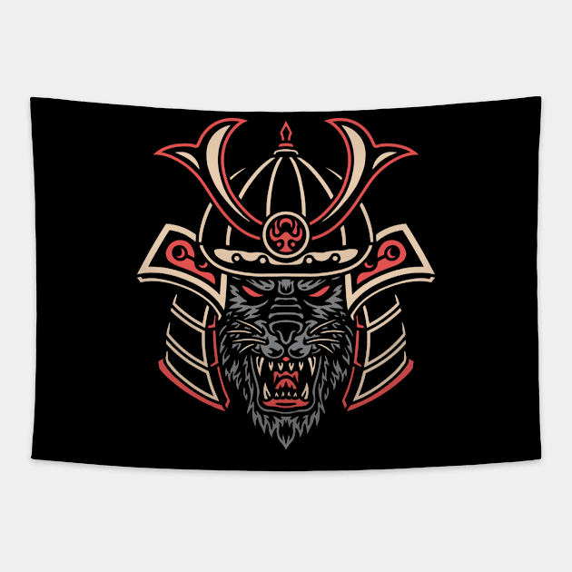 Beast Samurai Tapestry by hellfunco