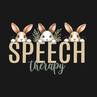 Cute Speech Therapy Easter Bunnies T-Shirt