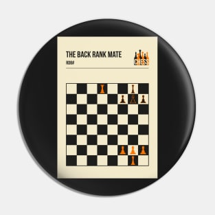 The Back Rank Mate Chess Checkmate Vintage Book Cover Poster Pin