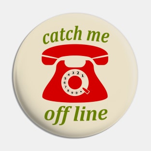 Vintage telephone Pin