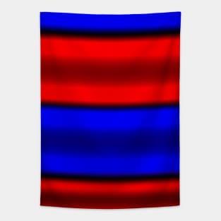 Red & Blue Horizontal Stripes Tapestry