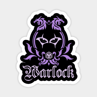 D&D Warlock Simple Class Emblem Magnet