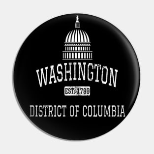 Washington DC DC Vintage Pin