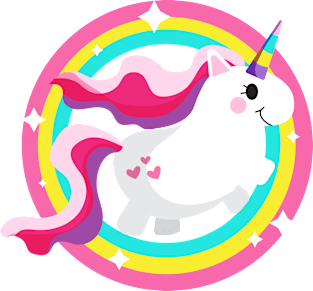 Funny Unicorn Girls Women Kids Magnet