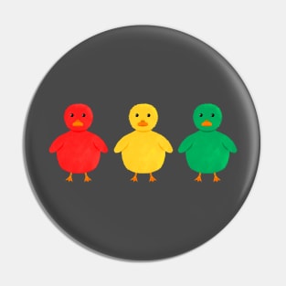 Traffic light ducks Pin