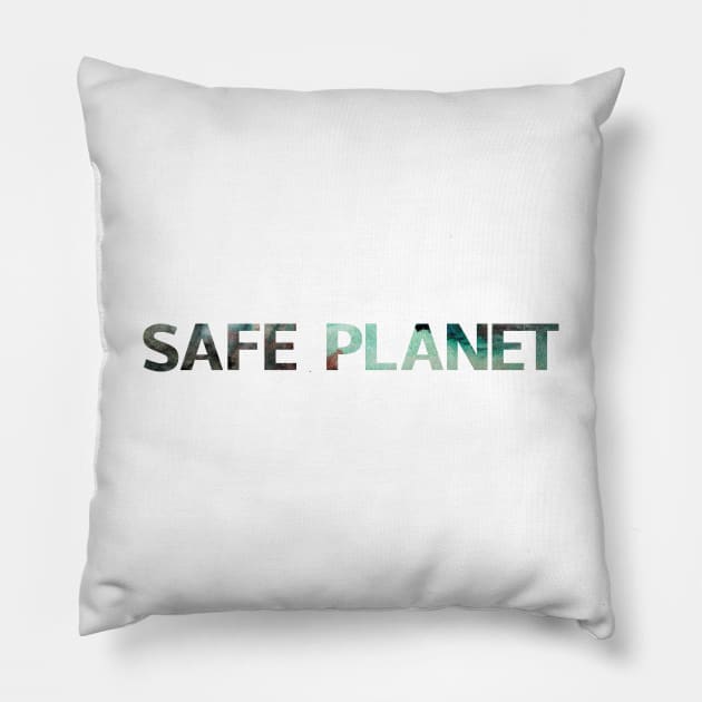 Safe Planet Pillow by dddesign