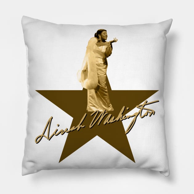 Dinah Washington - Signature Pillow by PLAYDIGITAL2020