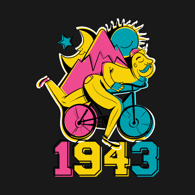 1943 LSD Trippy Bike Acid Drugs Trip Psychedelic by wbdesignz