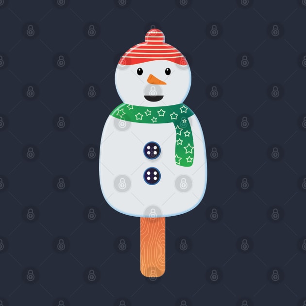 Christmas Snowman Festive Popsicle by brodyquixote