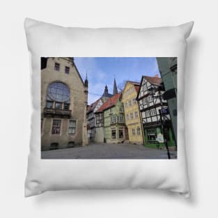 Half-timbered houses in Quedlinburg Pillow