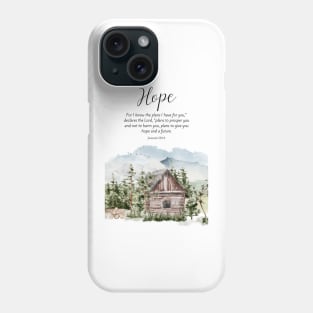 bible verse about hope Phone Case