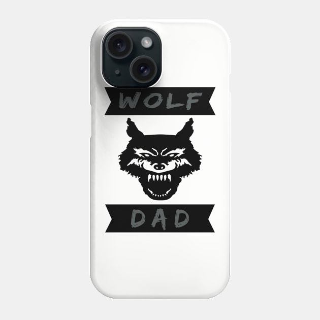 Wolf Dad Shirt Phone Case by AtkissonDesign