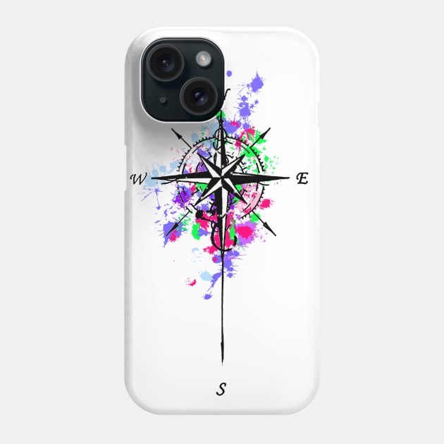 Splash Compass Phone Case by Sonoyang