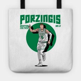 Kristaps Porzingis Comic Style Art Tote