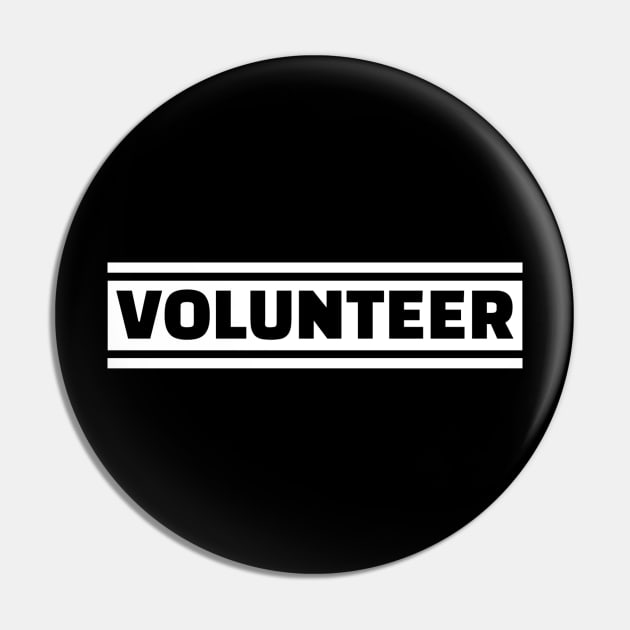 Volunteer Pin by Designzz