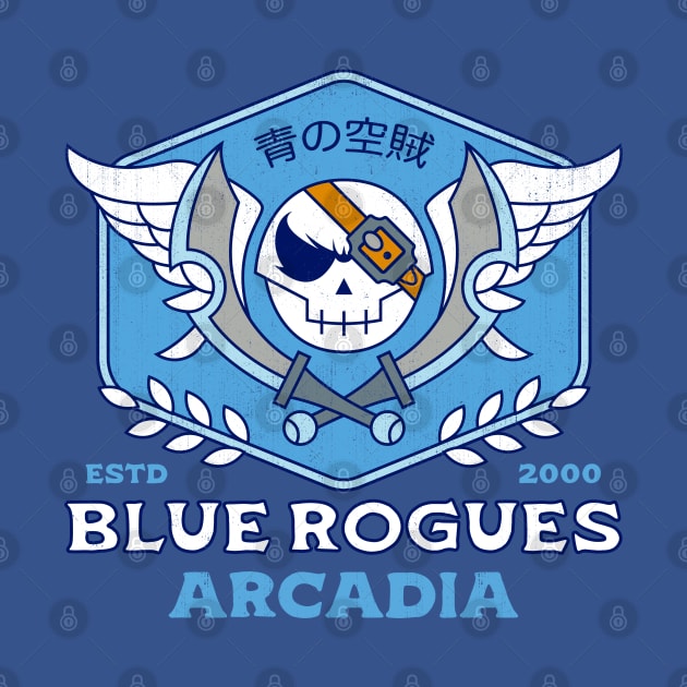 Blue Rogues Grunge Emblem by Lagelantee
