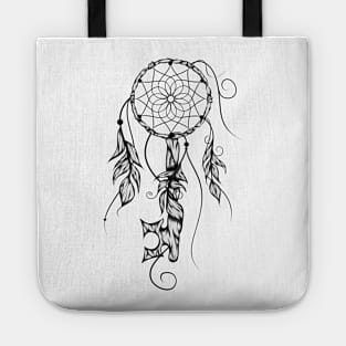 Poetic Key of Dreams B&W Tote