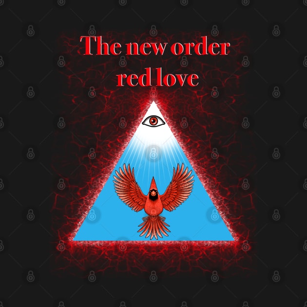 Red Cardinal bird new order red love by Artardishop
