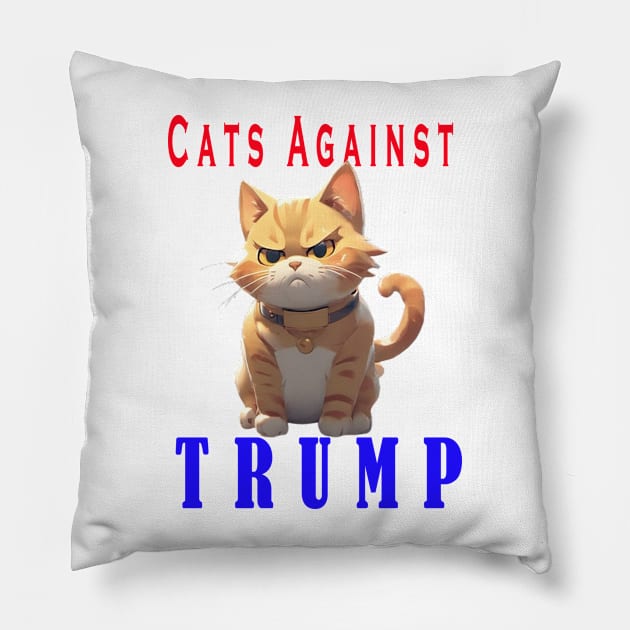 Cats Against Trump Pillow by your best store