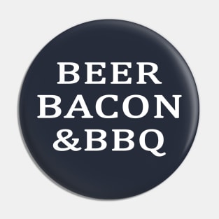 BEER BACON & BBQ Pin