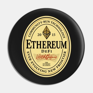 Ethereum Beer Label Pin