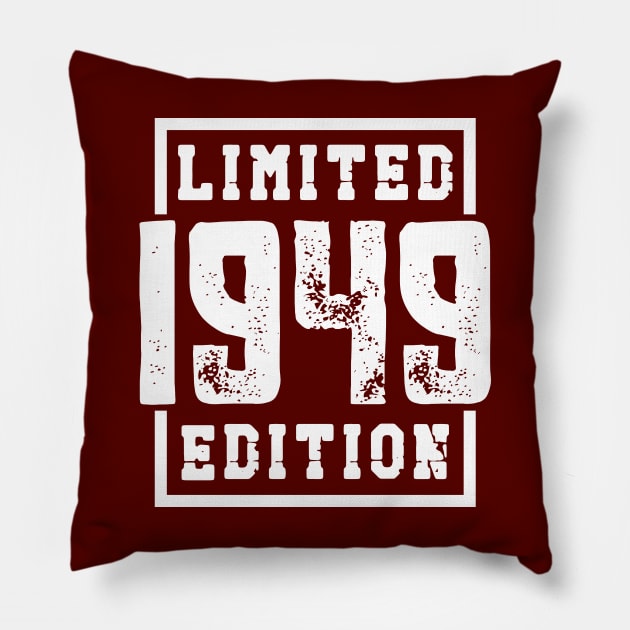 1949 Limited Edition Pillow by colorsplash