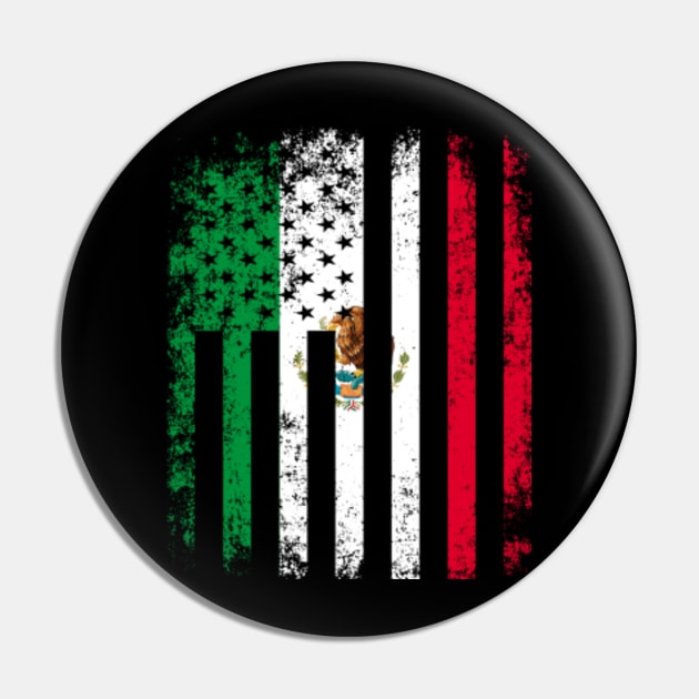 Mexico Flag Retro Mexican Pin by shirtsyoulike