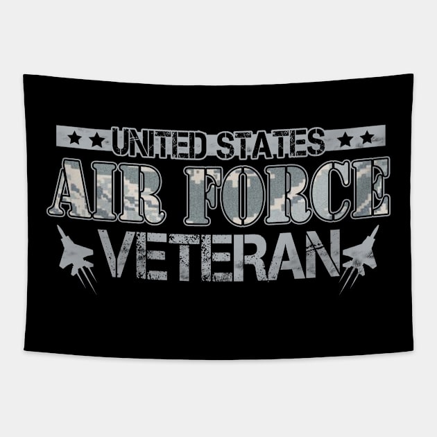 Air Force Veteran T-Shirt for Men or Women Tapestry by Otis Patrick